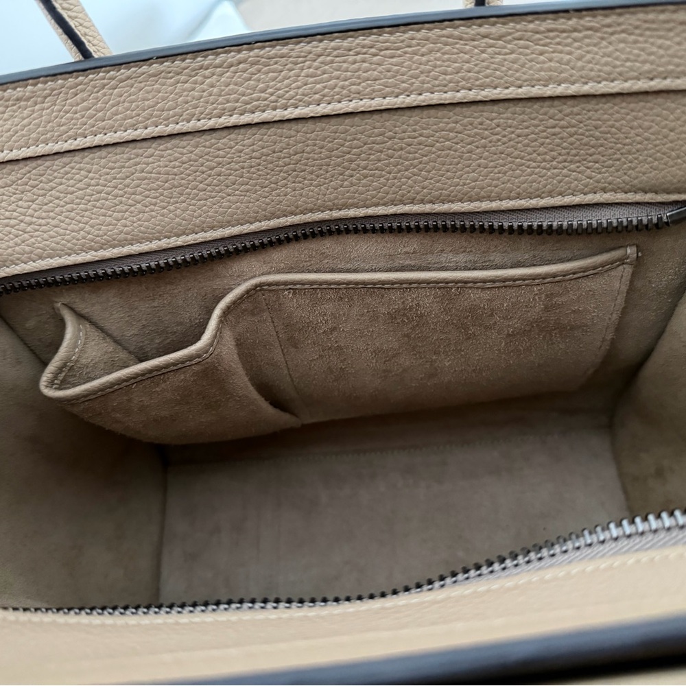 Celine Grained Leather Phantom Medium Luggage in Greige - Picture 8 of 12